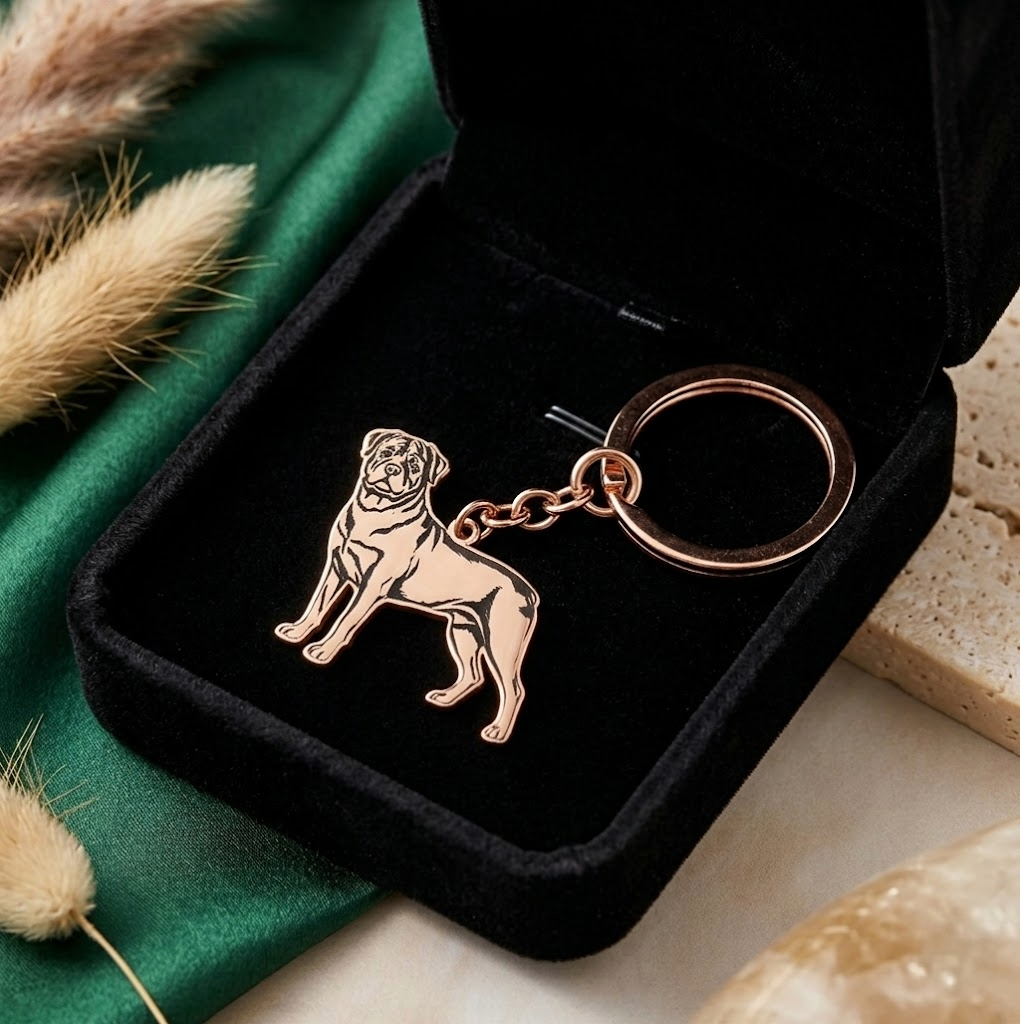 Huisdier Silhouet Sleutelhanger